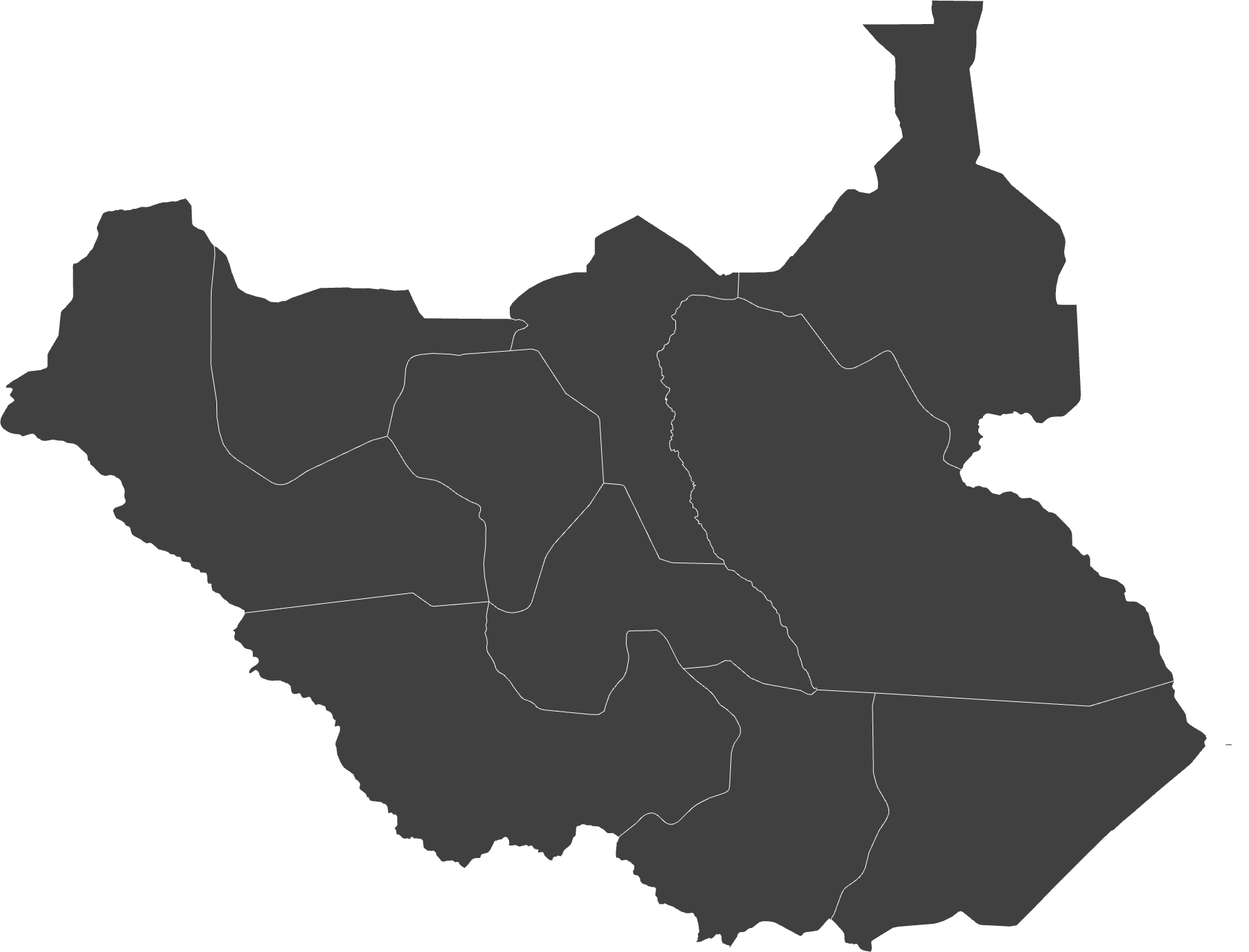 South Sudan map